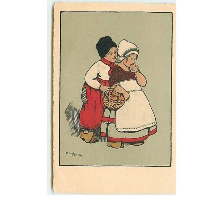 n°8522 - Carte Illustrateur - Ethel Parkinson - Fillette avec un panier de pommes