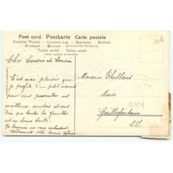 n°12434 - Carte Gaufrée - Doux Souvenir 1er Avril - Ange dans une barque tirée par une colombe