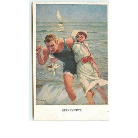 n°8530 - Carte Illustrateur - MM Vienne n°1124 - Meeresbeute - Baigneur