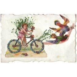n°12436 - Carte avec Chromo...