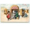 n°8548 - Carte Fantaisie - Chats à la Plage