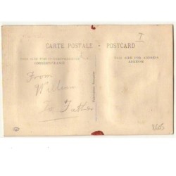 n°8605 - Carte Brodée avec rabat - To my dear Father - Fleur rouge