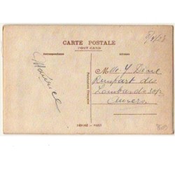 n°8609 - Carte Brodée avec rabat - Gelukkige Paaschen - Oiseau avec une cloche