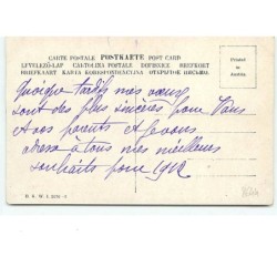 n°8644 - Carte Fantaisie - Bonne Année - Fillette avec teckels - Teckel