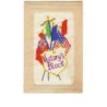n°8652 - Carte Brodée - Victory's Block - Drapeaux