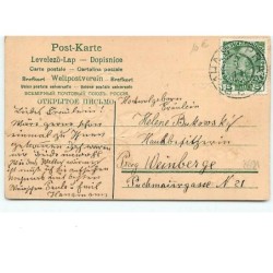 n°8691 - Carte Fantaisie Gaufrée - Gluckliches Neujahr - Angelots dans un Paysage hivernal