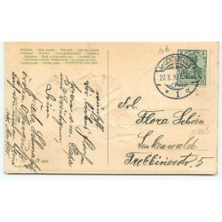 n°12445 - Carte Gaufrée - Frohes Osterfest - Garçon câlinant des moutons