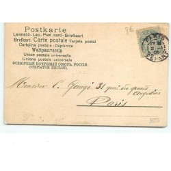 n°8693 - Carte Fantaisie - Bonne Année - Femme accoudée