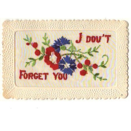 n°8709 - Carte Brodée - I don't Forget