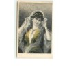 n°8740 - Carte Fantaisie - Femme avec un voile