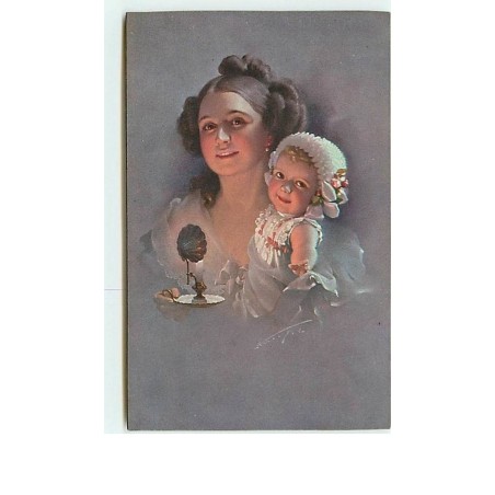 n°8743 - Carte Illustrateur - n°20887 - Femme avec bébé