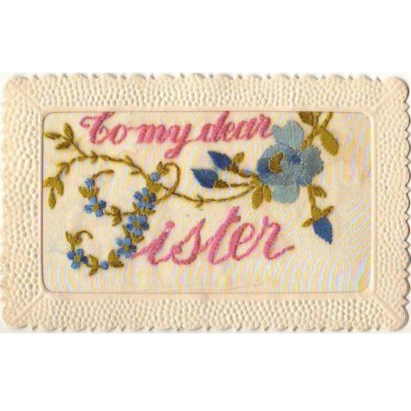 n°8761 - Carte Brodée - To my dear Sister