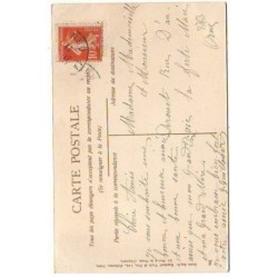 n°8763 - Carte Brodée Tissée Soie - Femme - Art Nouveau