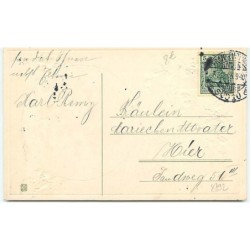 n°8792 - Carte Fantaisie Gaufrée - Femme et son enfant dans un médaillon