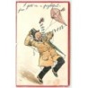 n°8800 - Carte Fantaisie - Homme avec un Cerf Volant