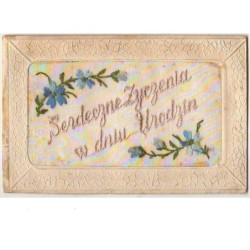 n°8812 - Carte Brodée -...