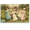 n°8837 - Carte Fantaisie - Fillettes faisant une ronde