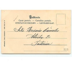 n°8839 - Carte Fantaisie - Angelot tenant un stand de porte-bonheur - Femme élégante - Theo Stroefer Série 206 n°10