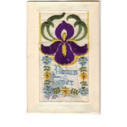 n°8857 - Carte Brodée avec...
