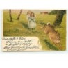 n°8870 - Carte Illustrateur - A. Mailick - Fillettes et Lapin