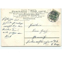 n°8891 - Carte Fantaisie Gaufrée - Fröhliche Weihnachten - Fillette avec sa maman surveillés par un angelot