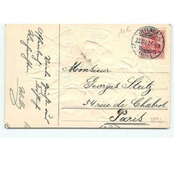 n°8892 - Carte Fantaisie Gaufrée - Gesegnete Weihnachten - Nativité - Anges