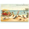 n°8899 - Carte Fantaisie - L'Heure du bain à Dogueville sur Mer - Chiens habillés
