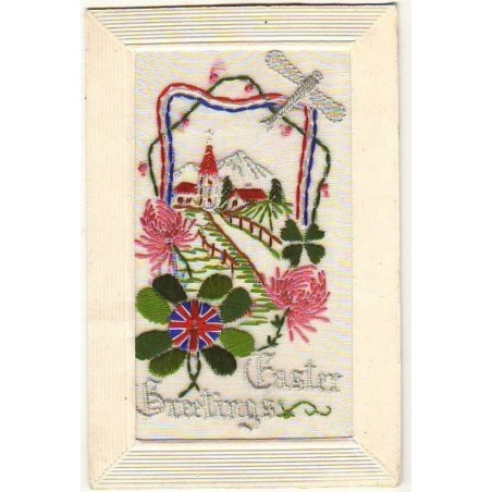 n°8909 - Carte Brodée - Easter Greetings - Paysage