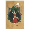 n°8921 - Carte Fantaisie - Femme et un Bébé - M.M. Vienne n°186