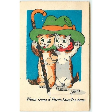 n°8934 - Carte Illustrateur - Nous irons à Paris tous les deux - Edmond Sornein
