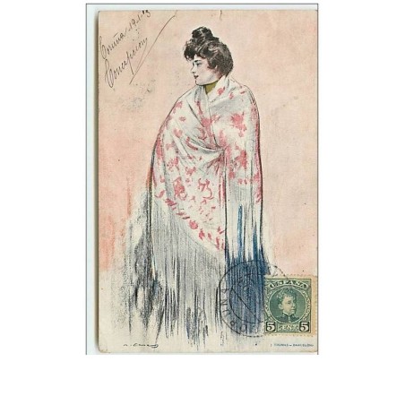 n°8967 - Carte Illustrateur - Femme - Casas n°3