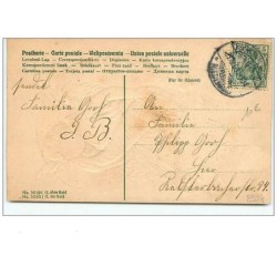 n°8994 - Carte Fantaisie Gaufrée - Viel Glück im neuen Jahre - Ange et corne d'abondance