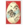 n°8996 - Carte Fantaisie - Frohliche Ostern - Fillettes dans un oeuf