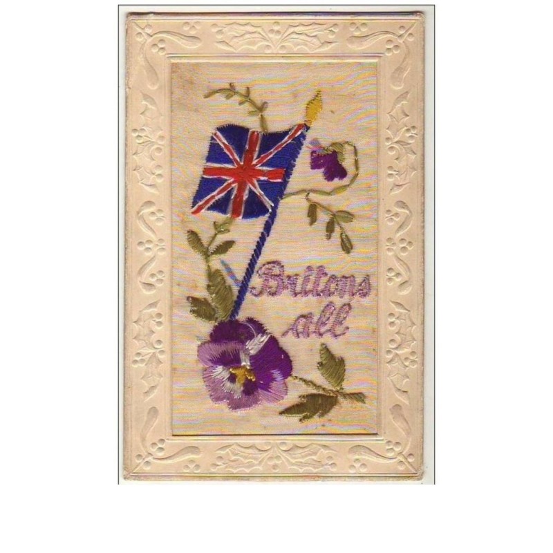 n°9004 - Carte Brodée - Brittons all - Drapeau