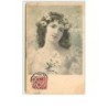 n°9018 - Carte Fantaisie - MM Vienne n°271 - Femme avec couronne de fleurs