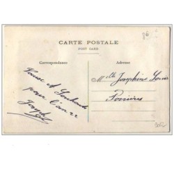 n°9062 - Carte Brodée avec pochette - Fleur rose