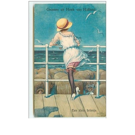 n°9063 - Arthur Thiele - Groeten uitHoek van Holland - een klein briesje