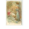 n°9086 - Carte Gaufrée - Fröhliche Weihnachten - Crèche