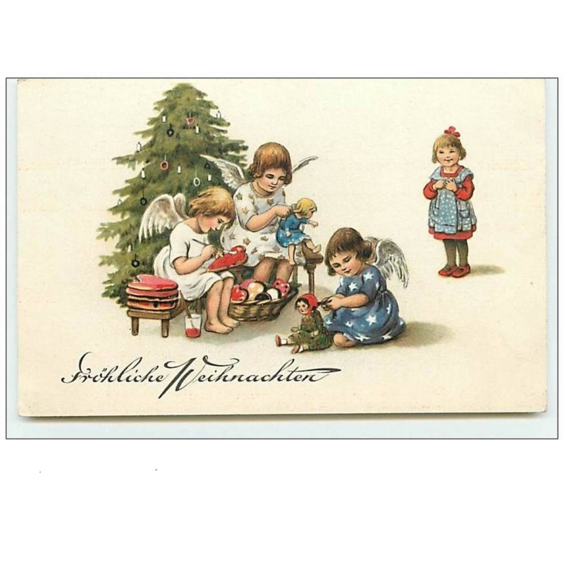 n°9092 - Fröhliche Weihnachten - Anges préparant des jouets