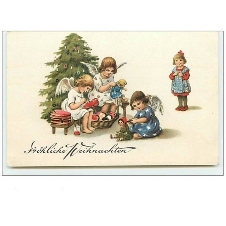 n°9092 - Fröhliche Weihnachten - Anges préparant des jouets