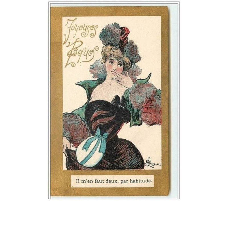 n°917 - Mauri - Joyeuses Pâques - Il m'en faut deux, par habitude.