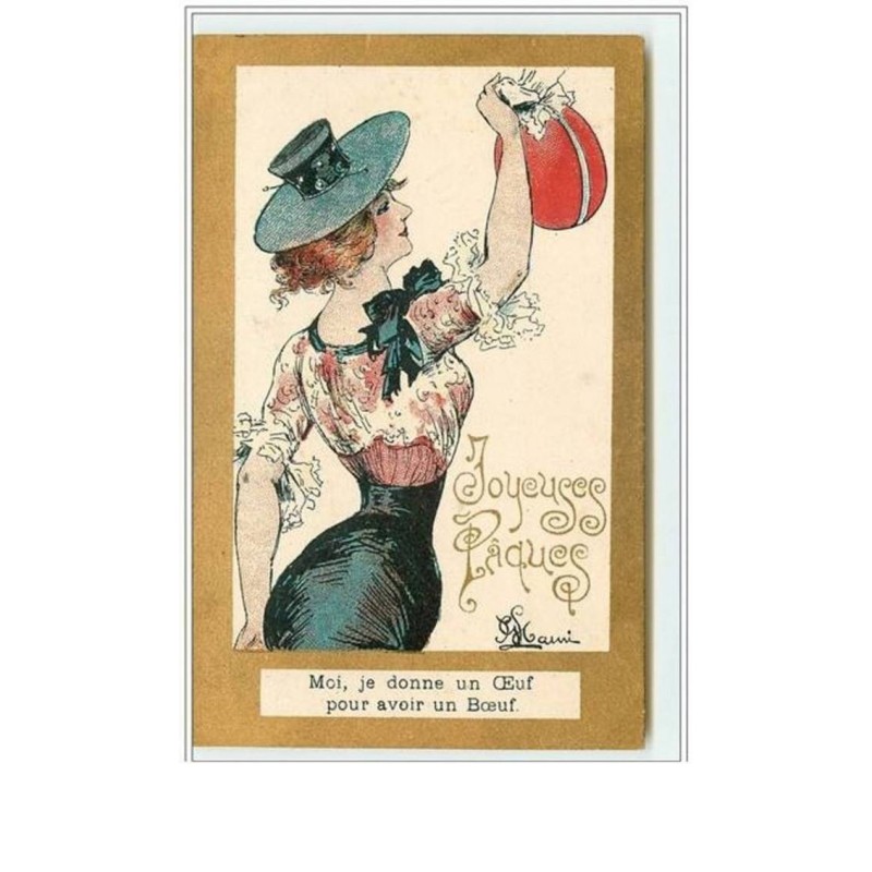 n°918 - Mauri - Joyeuses Pâques - Moi je donne un Oeuf pour avoir un Boeuf