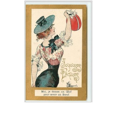 n°918 - Mauri - Joyeuses Pâques - Moi je donne un Oeuf pour avoir un Boeuf