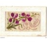 n°9206 - Carte Brodée - Ste Marie - Iris