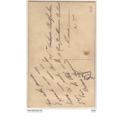 n°9209 - Carte Brodée - Elle t'apporte ma pensée