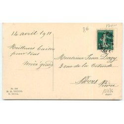 n°12476 - MM Vienne n°508 - Joyeuses Pâques - Couple d'enfant avec des lapins
