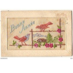 n°9252 - Carte Brodée -...