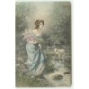 n°12482 - MM Vienne n°517 - Wichera - Jeune femme portant des fleurs près d'un cours d'eau