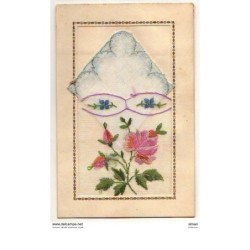 n°9257 - Carte Brodée avec...