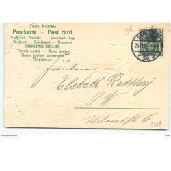 n°9287 - Carte Fantaisie Gaufrée - Fröhliche Weihnachten - Nativité - Ville